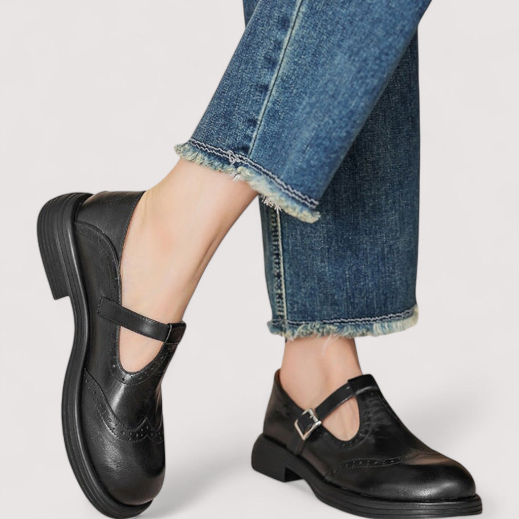 Camila | Zapatos Vintage de Piel con Tira para Mujer, Elegantes y Cómodos 6