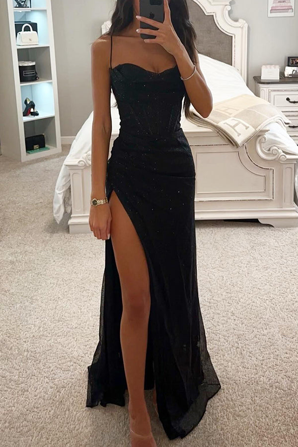 Isabella | Vestido de Noche Elegante con Abertura Alta para Mujer 0