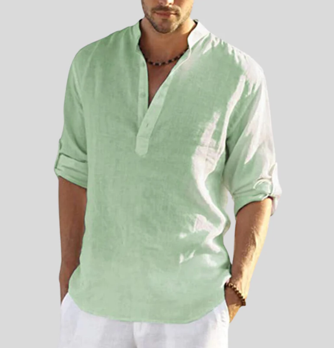 MATEO – Camisa de lino transpirable y elegante para hombre