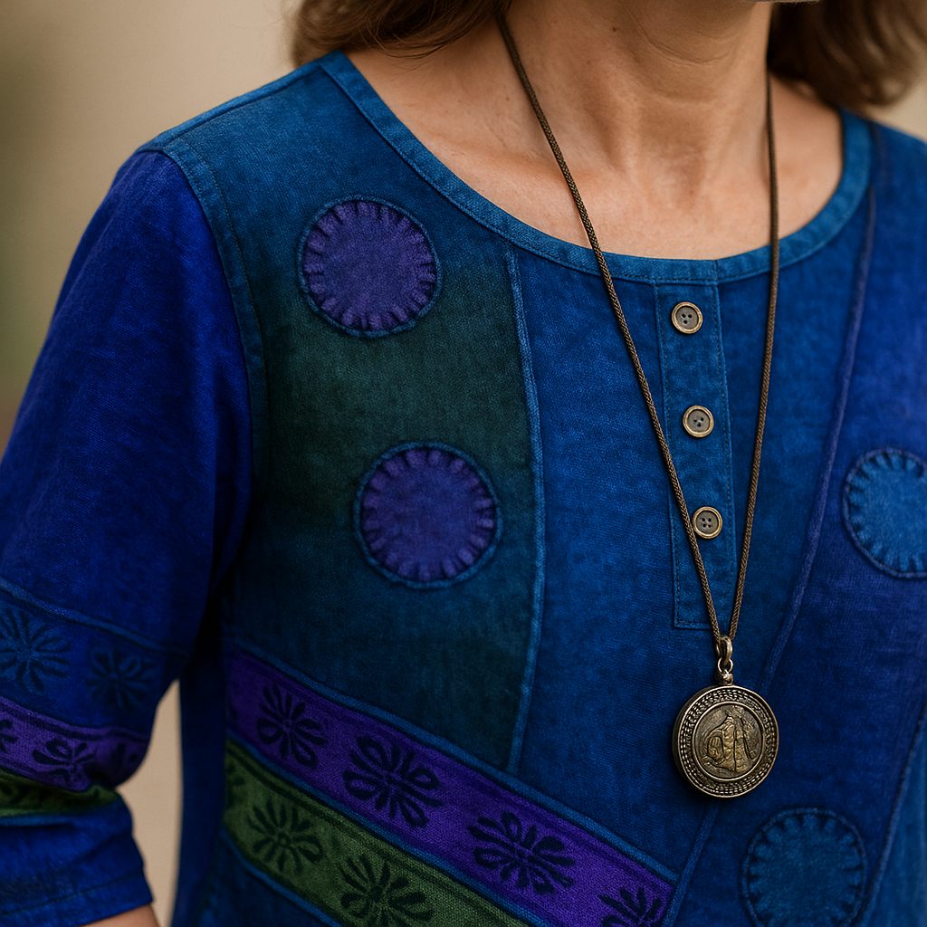 Sophie | Colorida Blusa Bohemia Retro Holgada 2