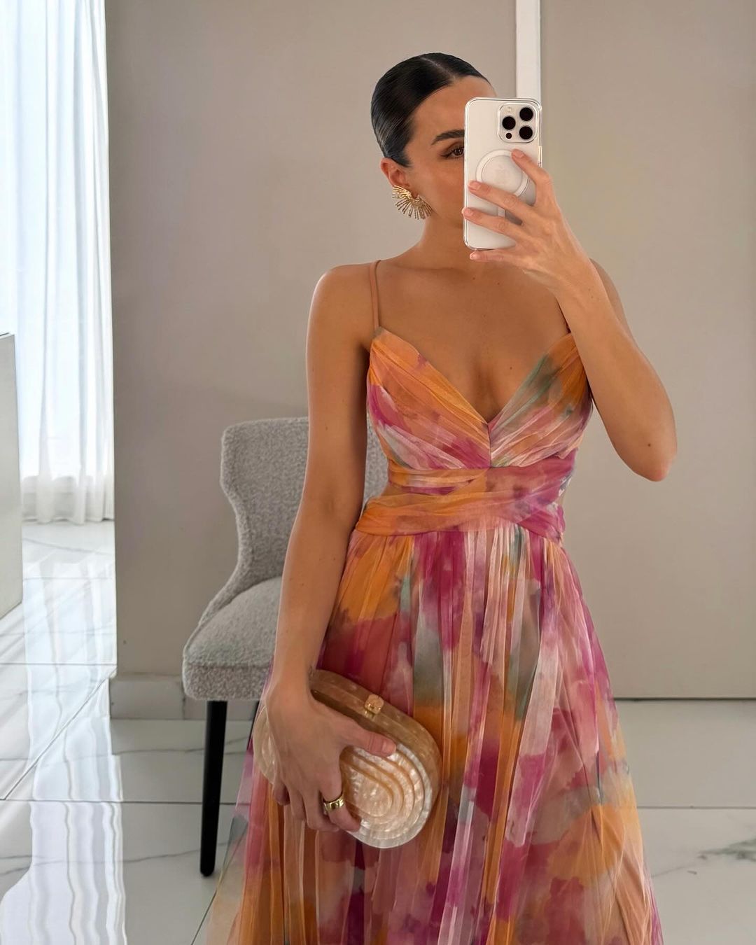 VALENTINA – Vestido largo floral elegante para invitada