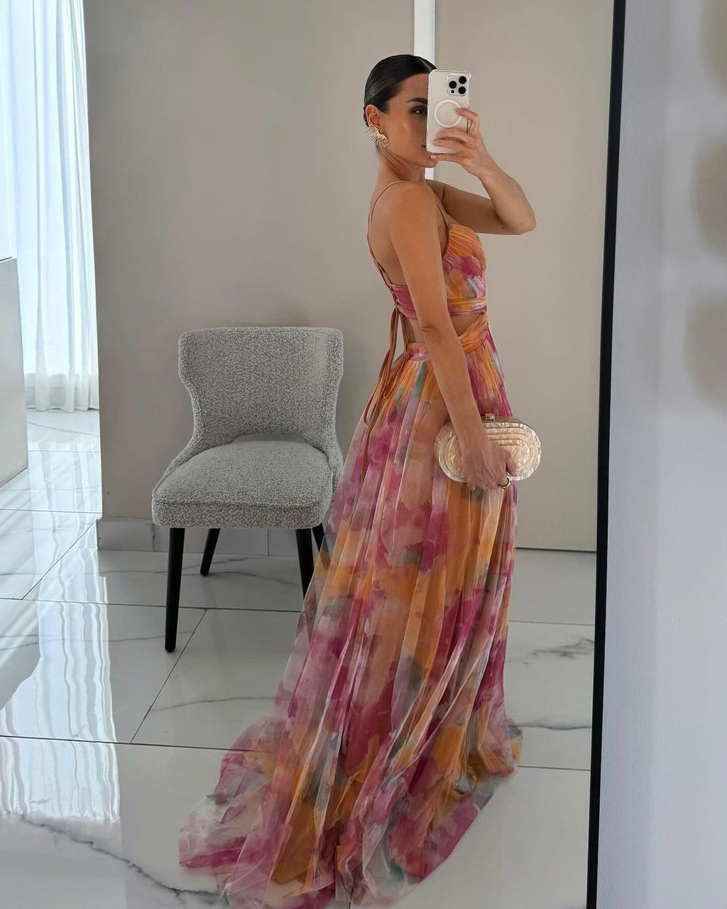 VALENTINA – Vestido largo floral elegante para invitada