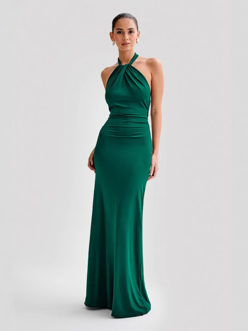 Vestido Largo Mujer | Halter Elegante con Espalda Descubierta | Ideal para Fiesta y Eventos Especiales 6