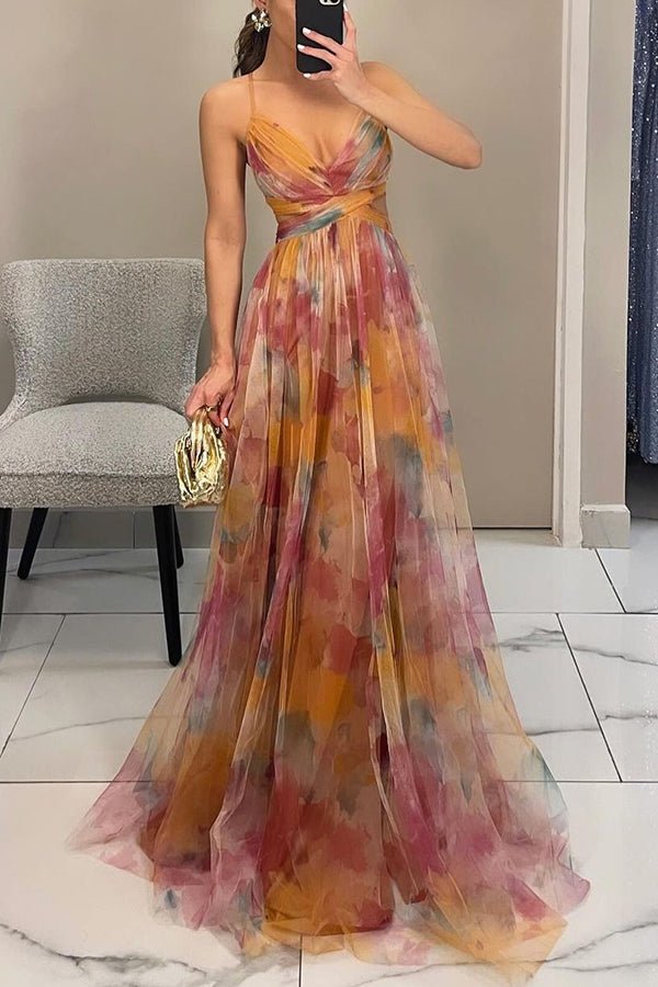 Sofía | Elegante Vestido Largo Floral de Invitada Boda, Graduación, Fiesta - Noa Lagos